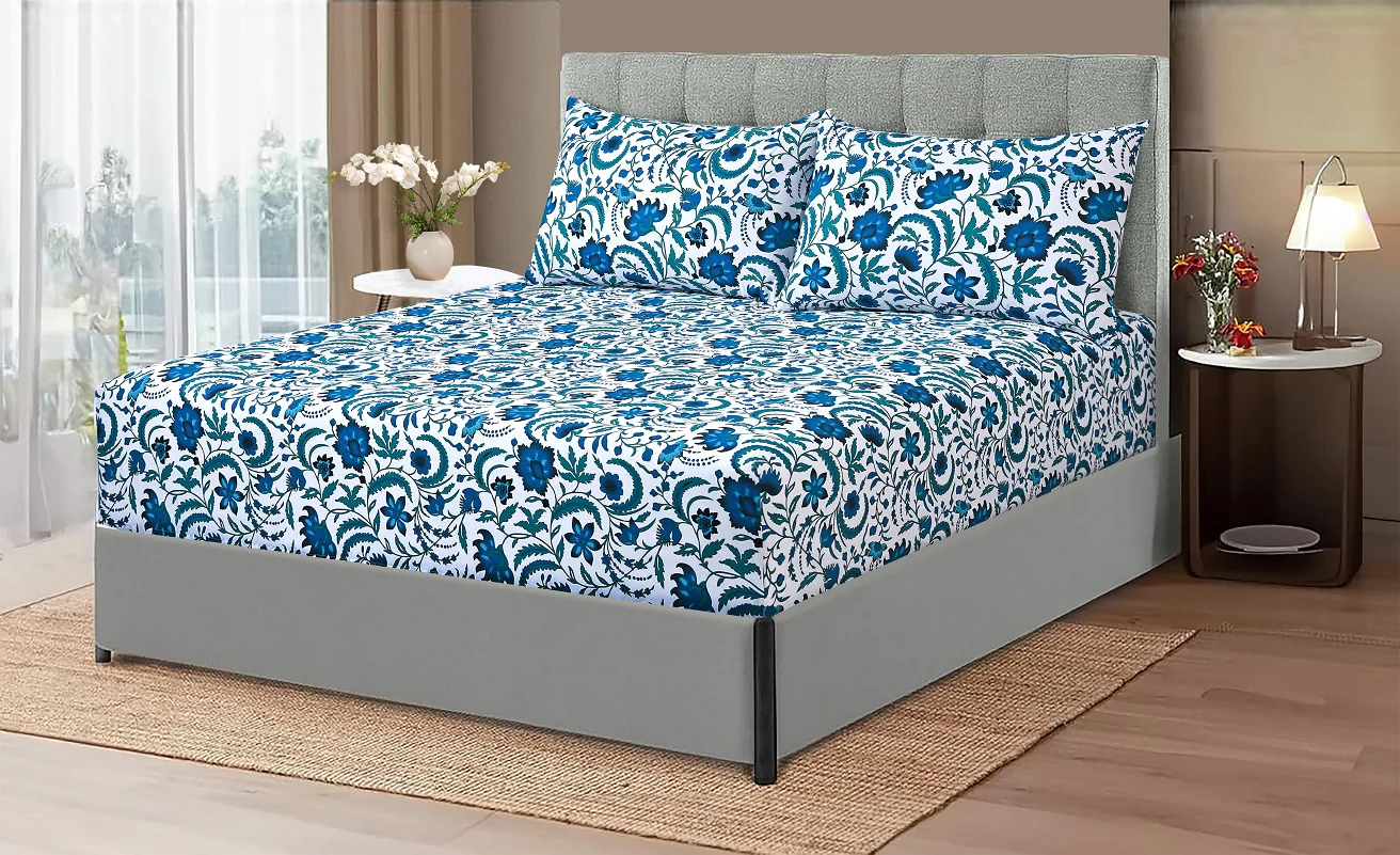 Aztec Blue - Fitted Sheet