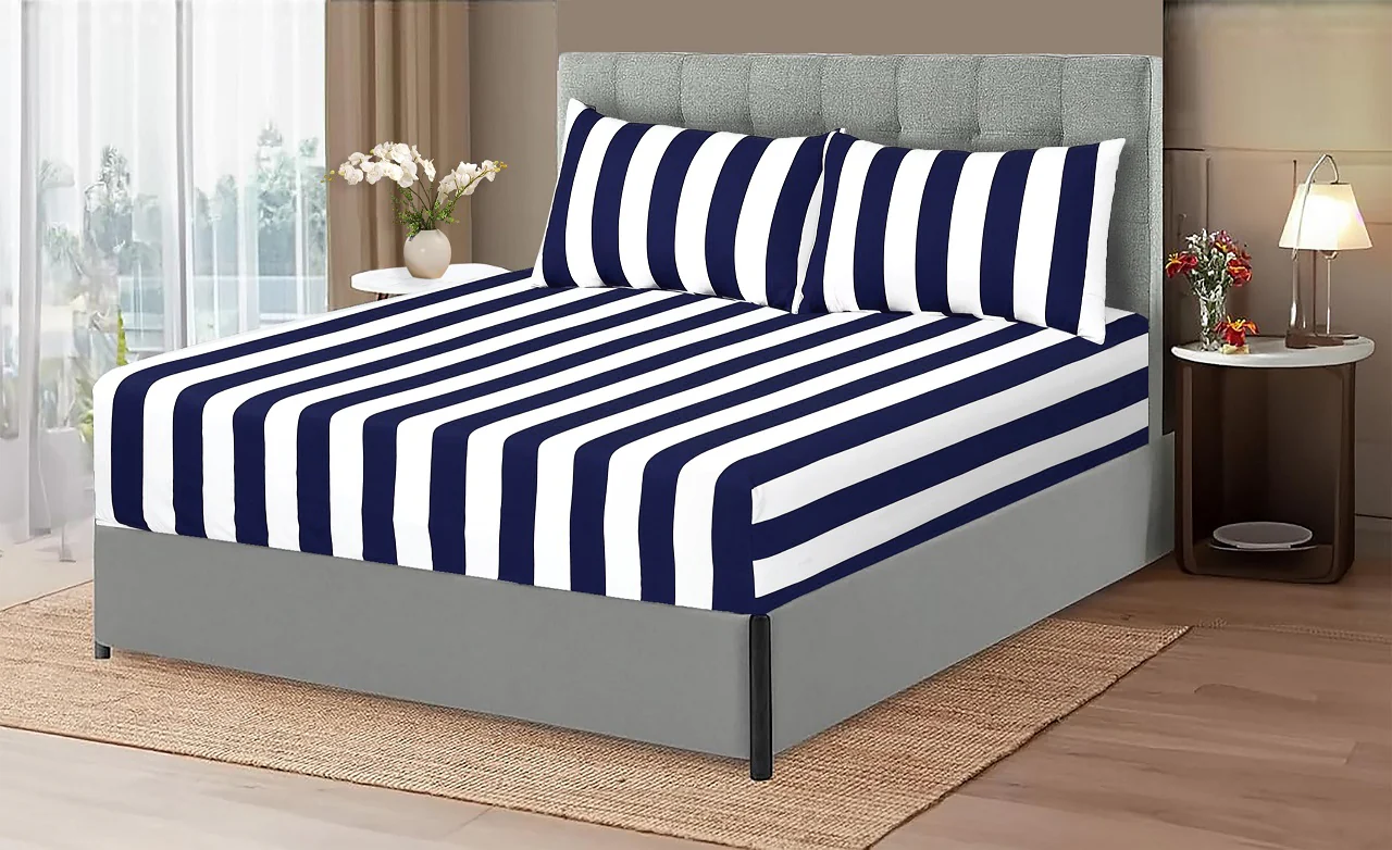 Blue Cabana - Fitted Sheet
