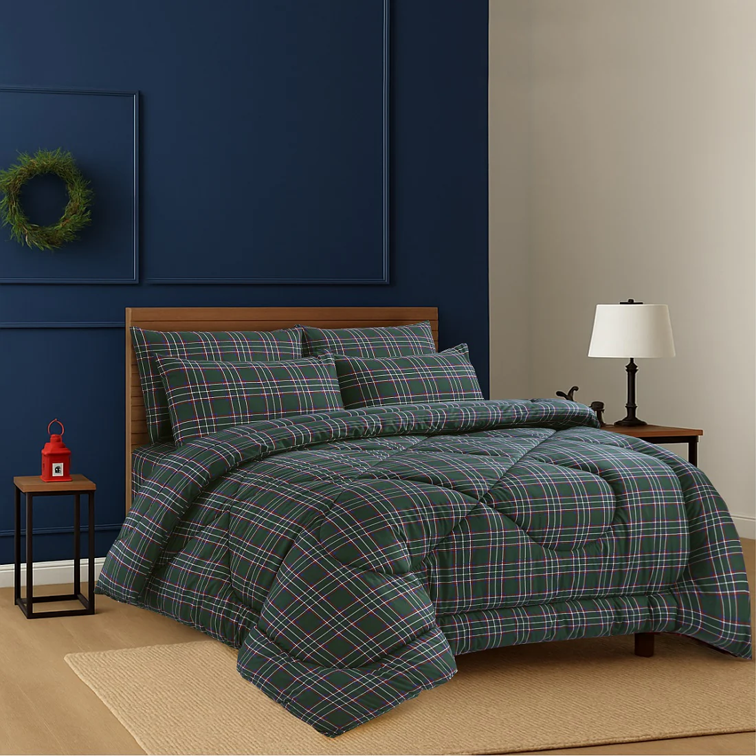 British Checked Green - Comforter - Image 2