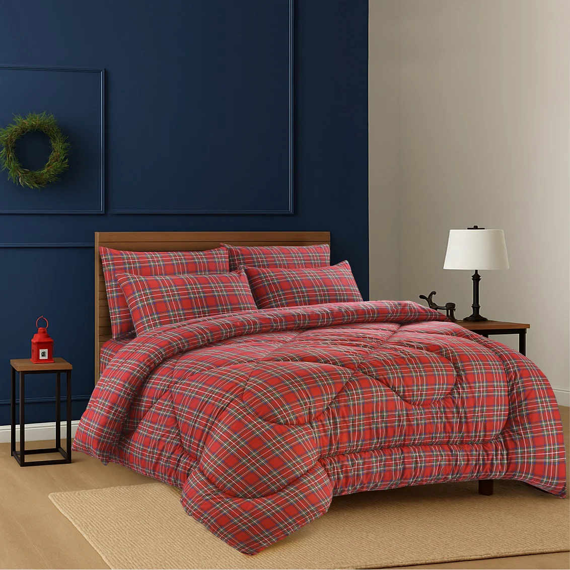 British Checked Red - Comforter - Image 2