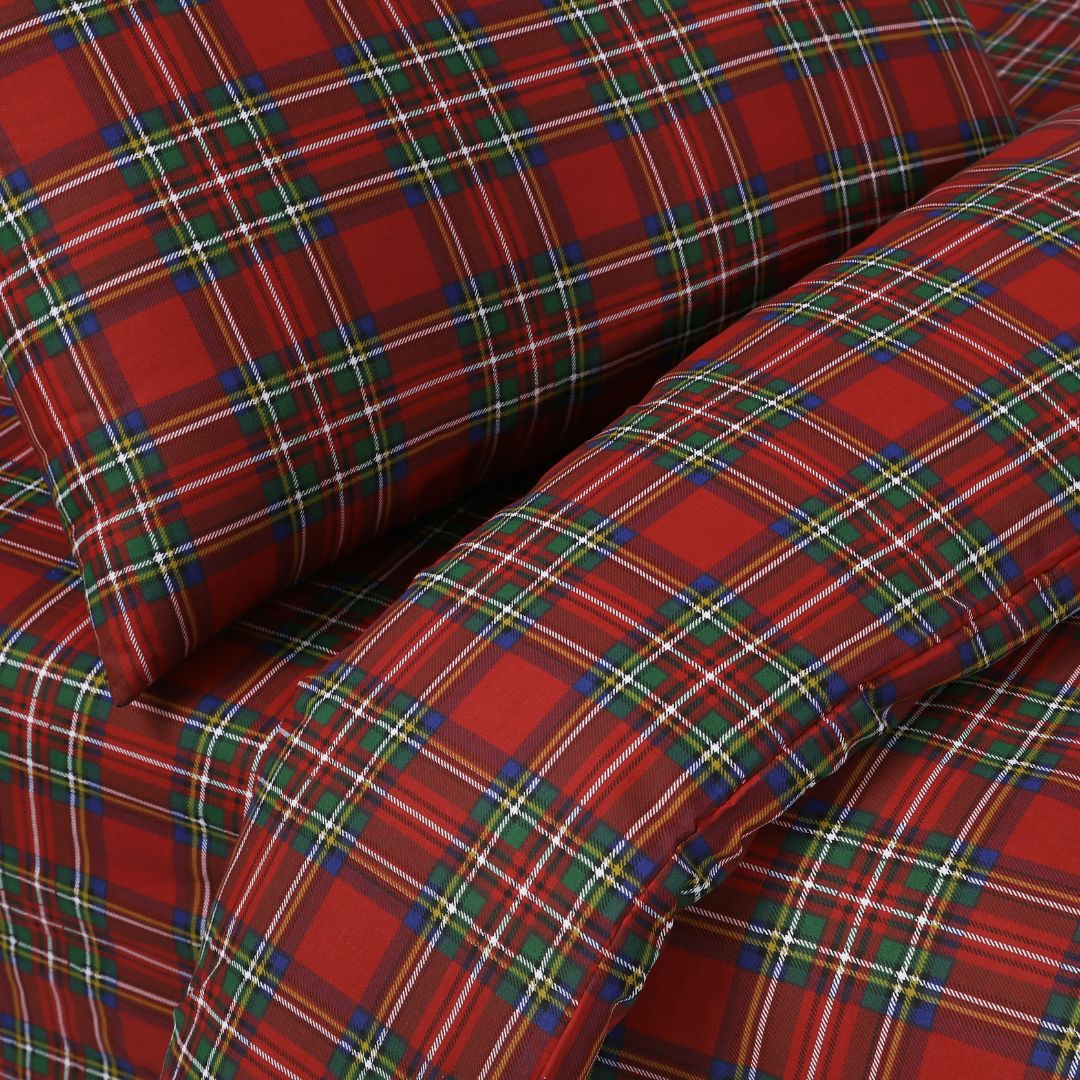 British Checked Red - Fitted Sheet - Image 2