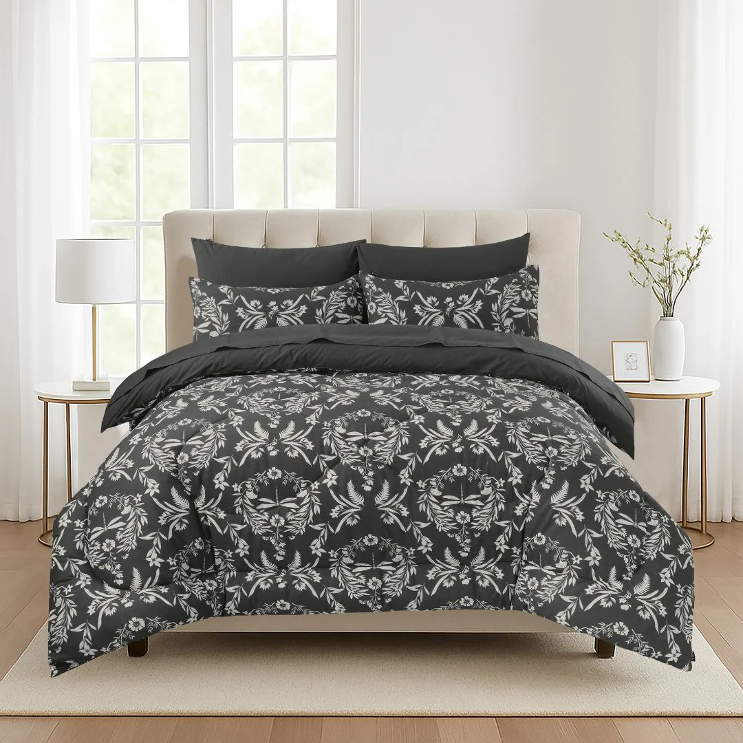 Charcoal Mist - Quilt Cover Set