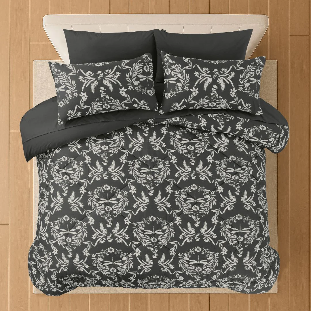 Charcoal Mist - Quilt Cover Set - Image 3