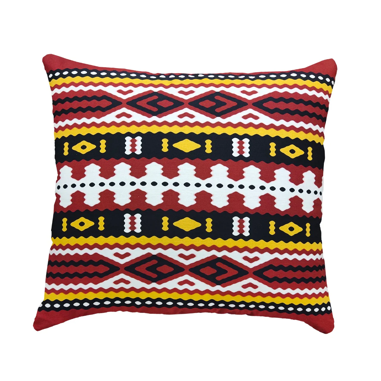 Ethnic Maroon Cushion Cover