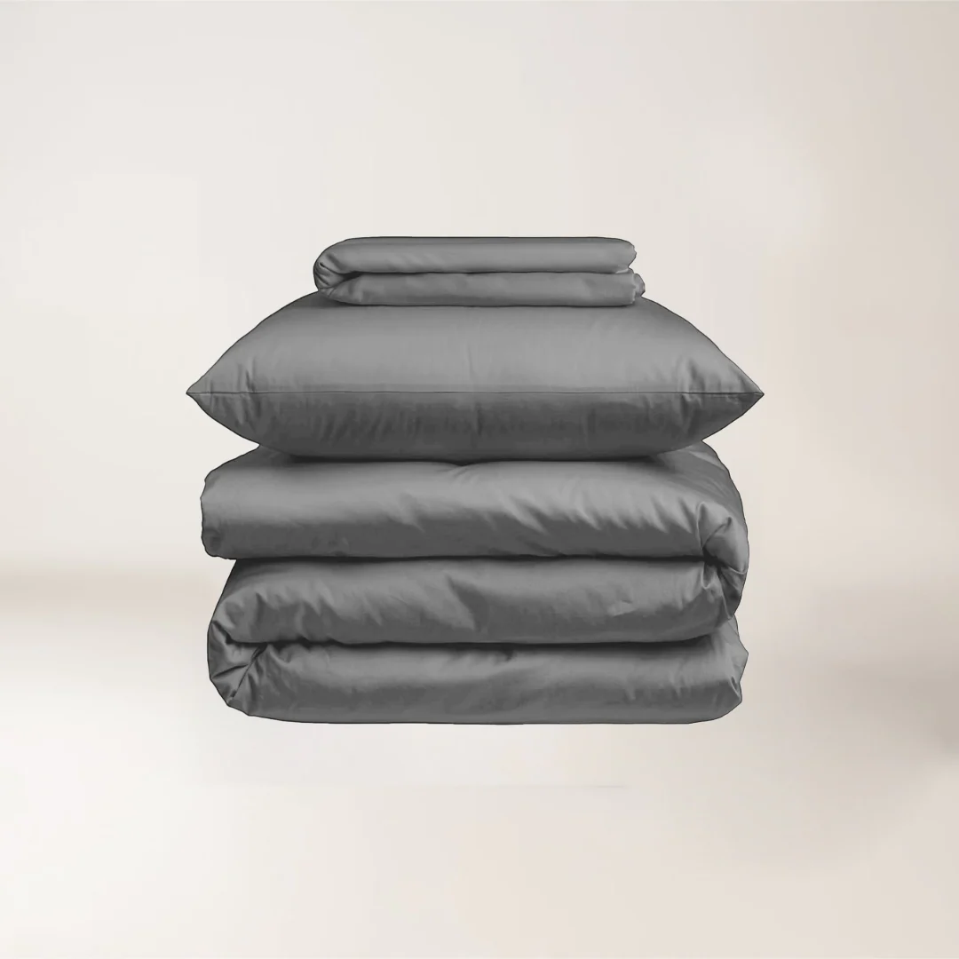 Grey - Dyed Satin Set