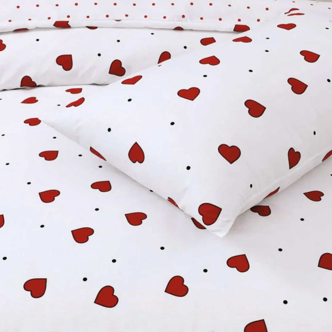 Hearts - Fitted Sheet - Image 2