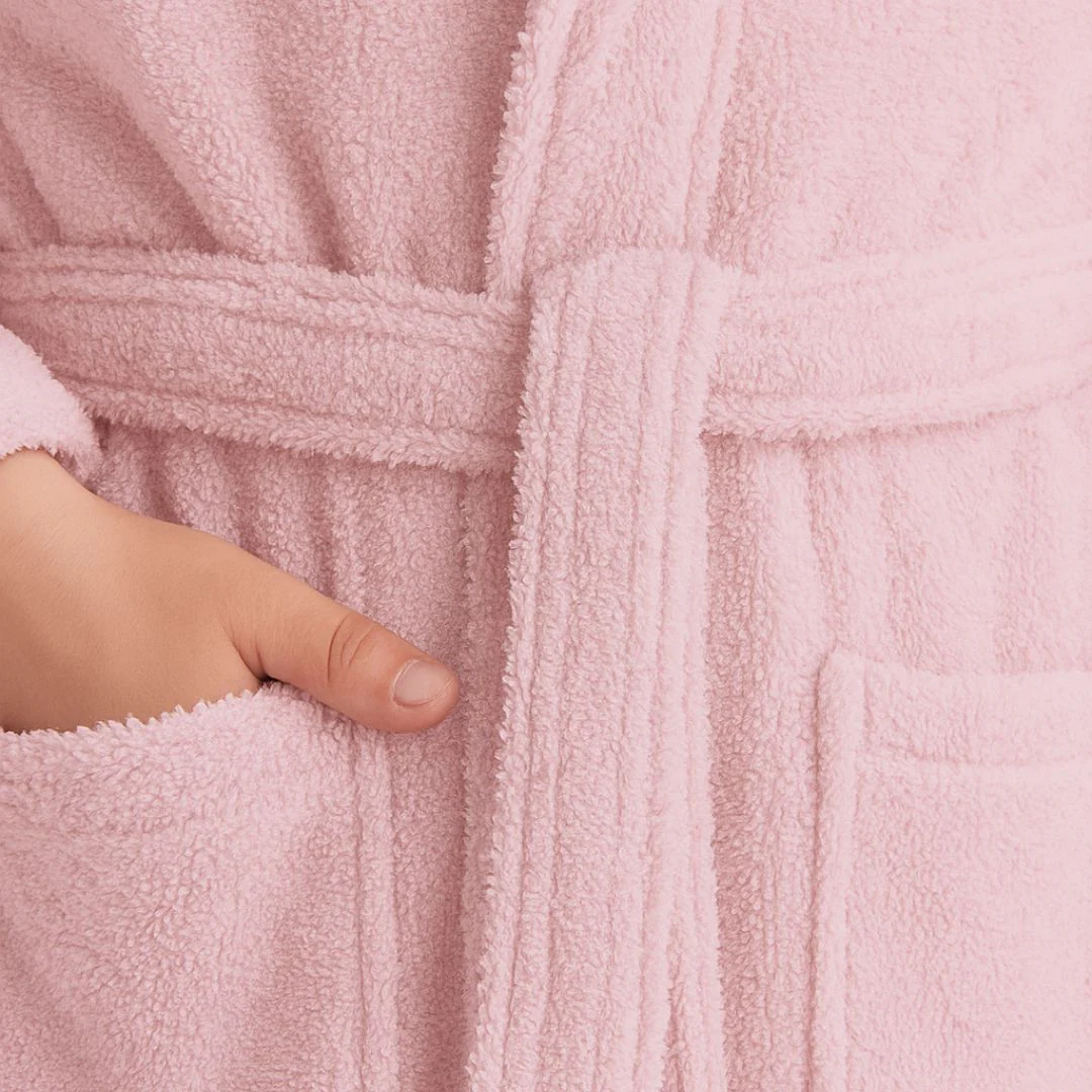 Kids Bathrobe - Pink - Image 2