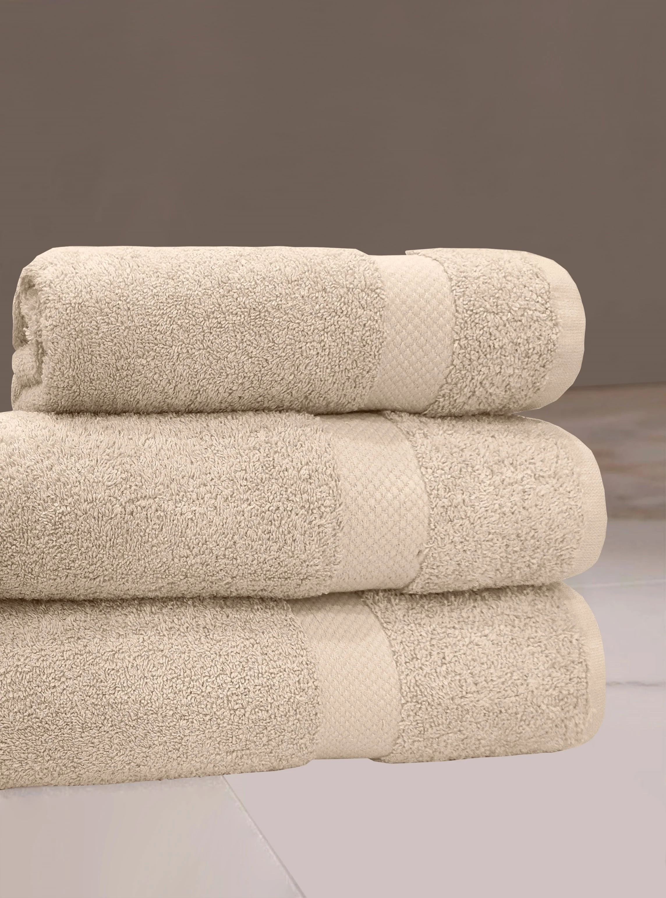 Sand - 100% Cotton Terry Towel - Image 3