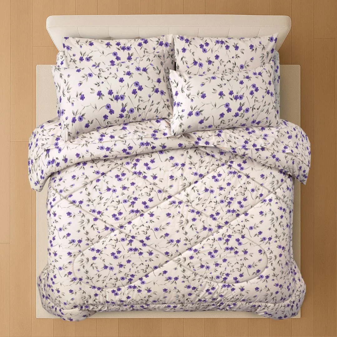 Purple Floral - Comforter - Image 3