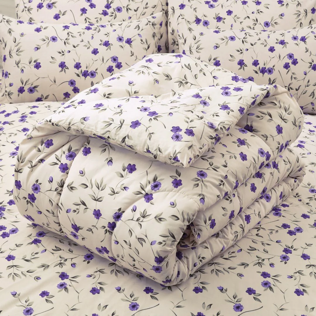 Purple Floral - Comforter - Image 4
