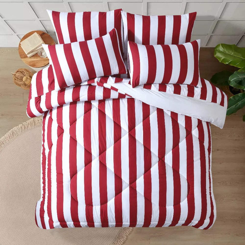 Red Cabana - Quilt Cover Set - Image 2