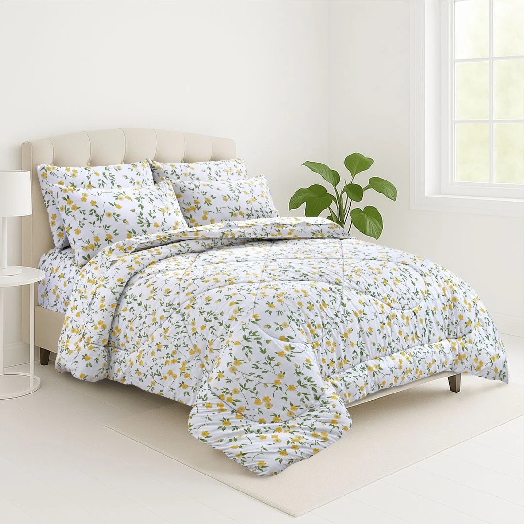 Yellow Floral - Comforter - Image 2