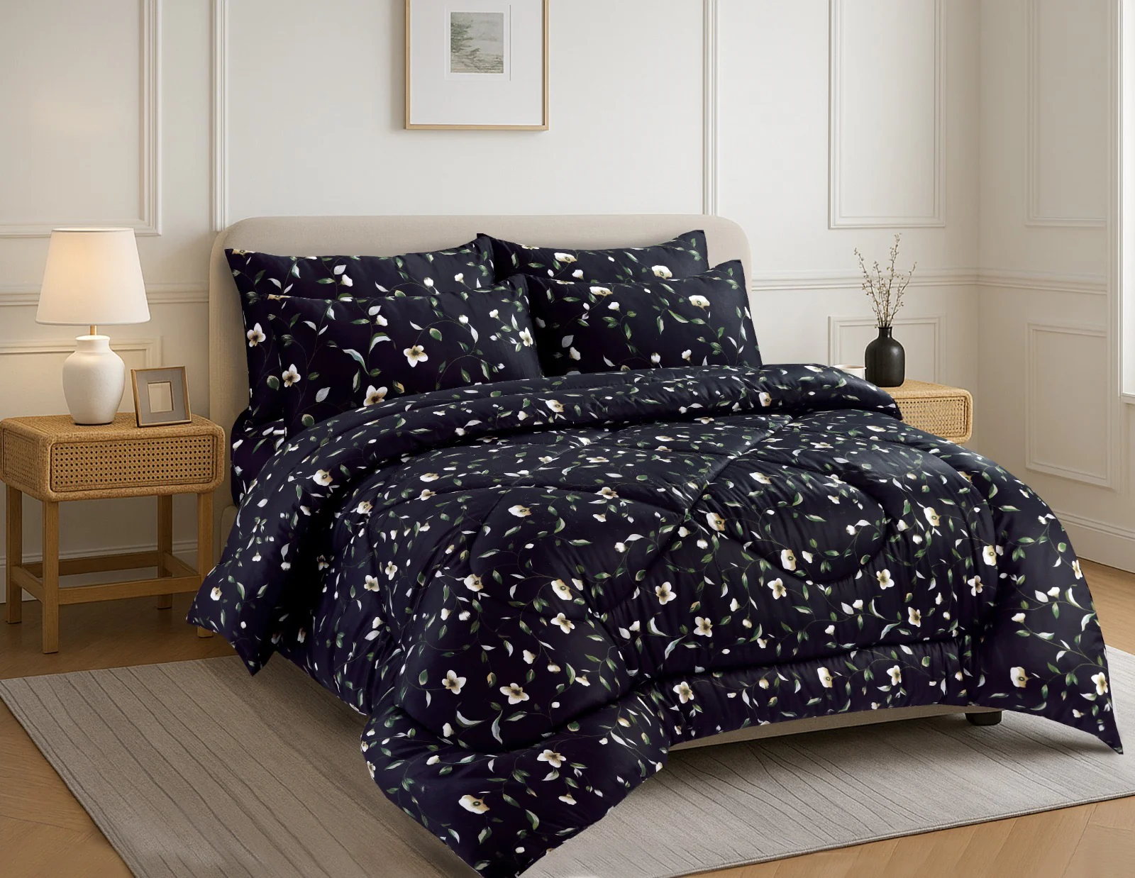 Zara Black - Satin Comforter - Image 2